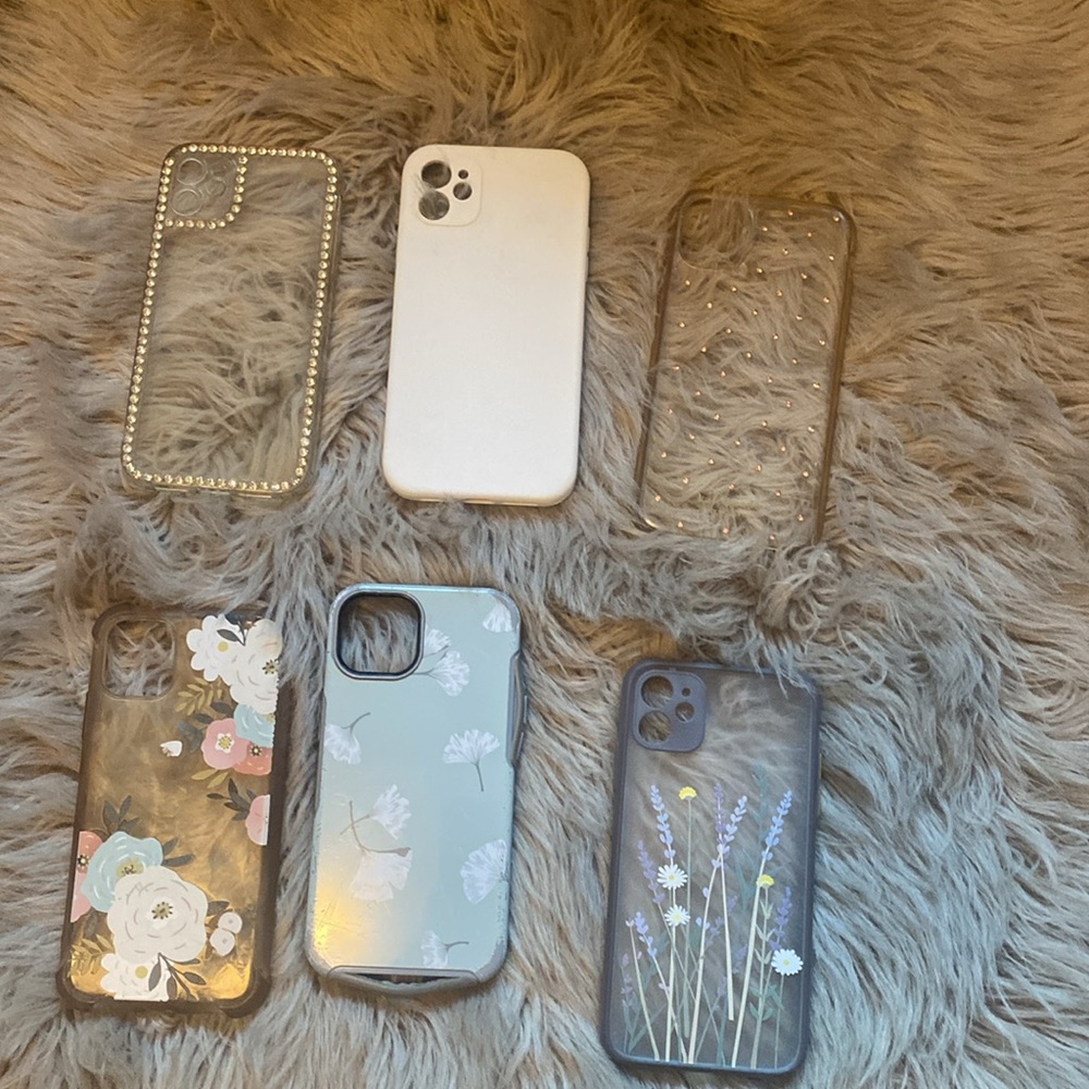 3/$8 IPhone 11 Clear and Floral iPhone Cases